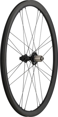 Campagnolo Bora WTO 33 Carbon Disc Center Lock 28" Laufradsatz - black-dark label/28" Satz (VR 12x100 + HR 12x142) Campa