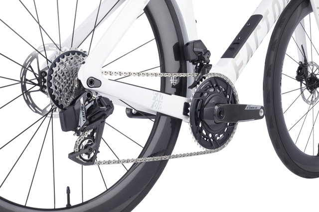 Factor Slick 2.0 Force PM Triathlon Bicycle - shadow white/43 mm/XL/28"