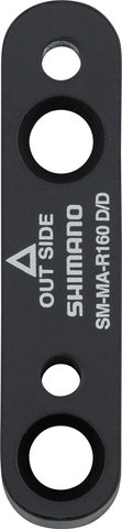 Shimano Adaptador de frenos de disco para discos de 180 mm - negro/RT 160/180 sobre 180 FM