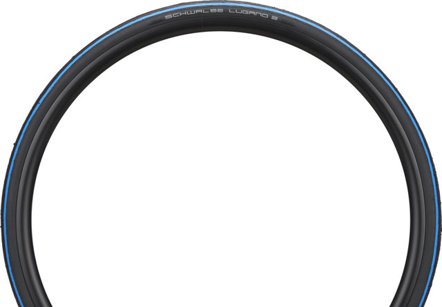 Schwalbe Cubierta de alambre Lugano II K-Guard 28" - negro-azul/28 /25 /25-622