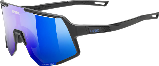 uvex Sequence CV Glasses - black matte | buzzy blue