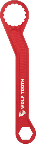 Wolf Tooth Components Pack Wrench and Inserts Kit Bottom Bracket Tool Set - red-silver