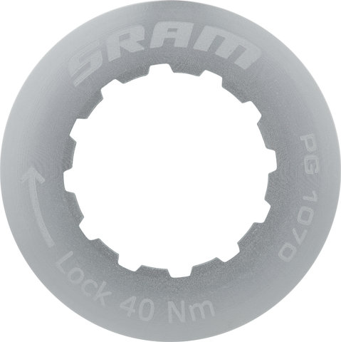 SRAM Verschlussring Aluminium für OG-1070 / PG-970 - silver
