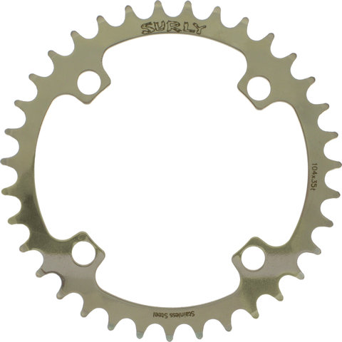 Surly Chainring, 4-arm, 104 mm BCD - stainless steel/34 tooth