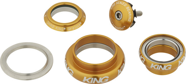 Chris King Jeu de Direction NoThreadSet EC34/28,6 - EC44/40 GripLock - gold/EC34/28,6 - EC44/40