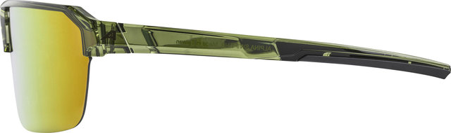 Alpina Swift HR Sports Glasses - green transparent gloss | mirror gold