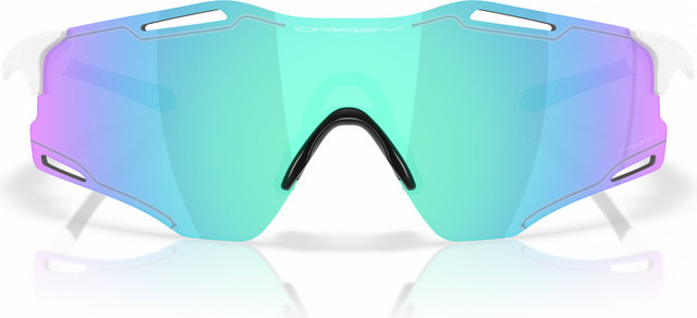 Oakley Cybr Zero Sportbrille - polished white | prizm sapphire