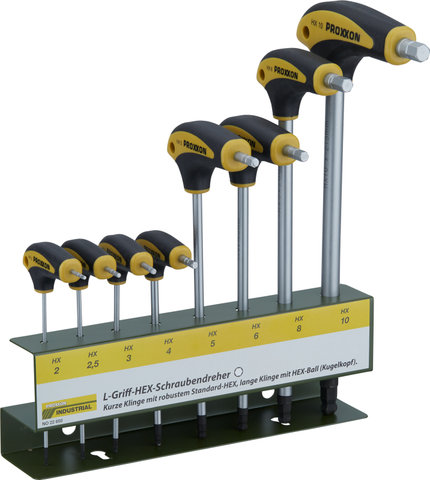 Proxxon Set de Tournevis HX à Manche en L avec Support - noir-jaune