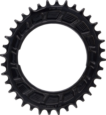 Garbaruk Thread Mount chainring for SRAM XX/XX SL PM 3 mm Oval - black/36 /36