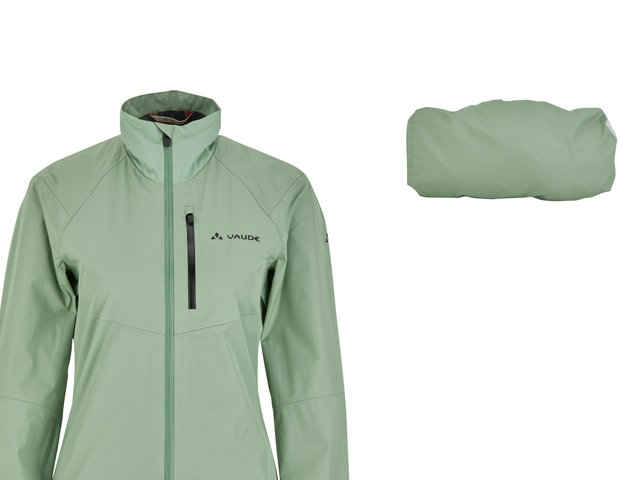 VAUDE Chaqueta para damas Womens Kuro Rain - willow green/36