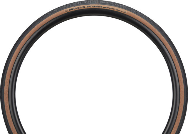 Michelin Power Adventure TS Competition TLR 28" Folding Tyre - black-brown/36-622 (700x36c)