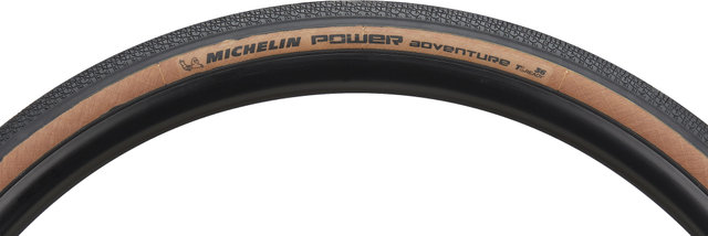 Michelin Pneu Souple Power Adventure TS Competition TLR 28" - noir-brun/36-622 (700x36C)