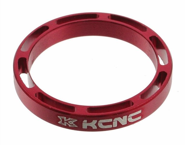 KCNC Hollow Headset Spacer 1 1/8" - rot/5 mm