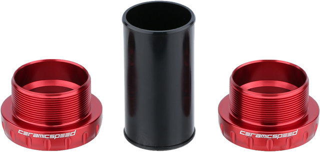 CeramicSpeed BSA Shimano MTB Coated Bottom Bracket - red/BSA