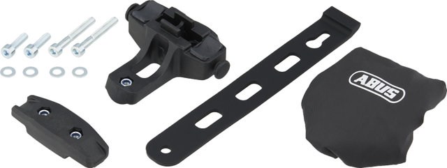 ABUS SH SF Bordo Universal Bracket for Saddles + Rain Cap Protective Cover - black