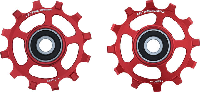 CeramicSpeed Coated SRAM Red / Force AXS 12-speed Derailleur Pulleys - red/universal
