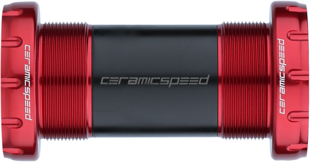 CeramicSpeed Boîtier de Pédalier BSA 30 MTB Coated - red/BSA