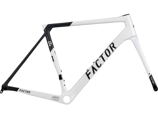 Kit de cuadro de carbono O2 Disc - pearl white/54 cm