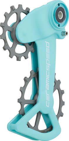 CeramicSpeed Galets de Dérailleur OSPW X Cerakote Coated Limited SRAM Eagle AXS - turquoise-silver/universal