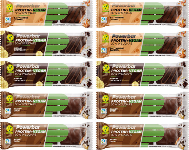 Powerbar Barre Protein Plus Low Sugar Vegan - 10 pièces - mixte/420 g