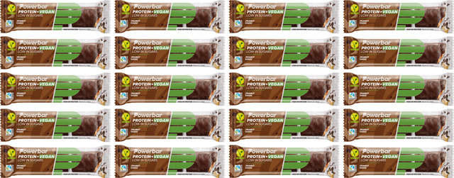 Powerbar Protein Plus Low Sugar Vegan Riegel - 20 Stück - peanut choc/840 g