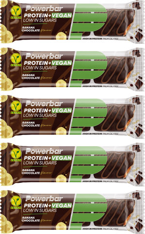 Protein Plus Low Sugar Vegan Riegel - 5 Stück - banana chocolate/210 g