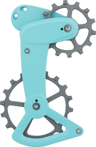 CeramicSpeed OSPW X Cerakote Coated Ltd. Derailleur Pulley Sys. for XT/XTR 12-speed - turquoise-silver/universal