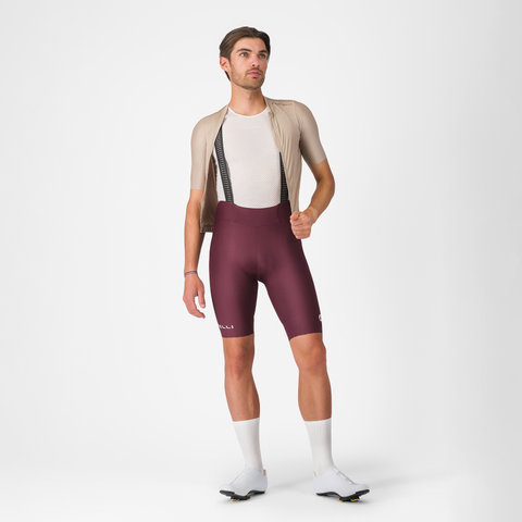 Castelli Espresso 2 Bib Short Trägerhose - deep bordeaux | M