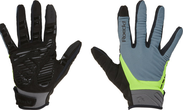 Roeckl Mori 2 Ganzfinger-Handschuhe - hurricane grey-fluo yellow/8