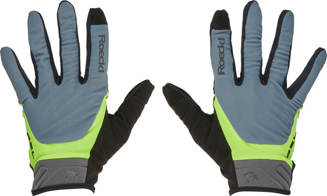 Roeckl Mori 2 Ganzfinger-Handschuhe - hurricane grey-fluo yellow/8