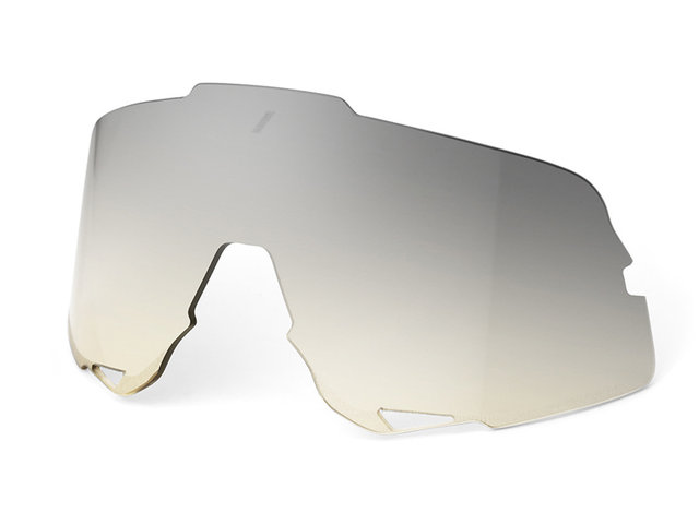 100% Verre Mirror pour Lunettes de Sport Glendale Modèle 2023 - low-light yellow silver mirror/universal
