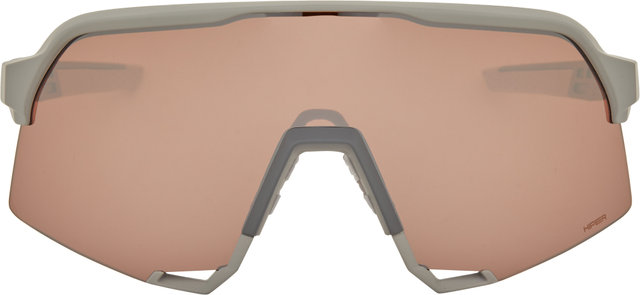 100% S3 Hiper Sportbrille - soft tact stone grey/hiper crimson silver mirror