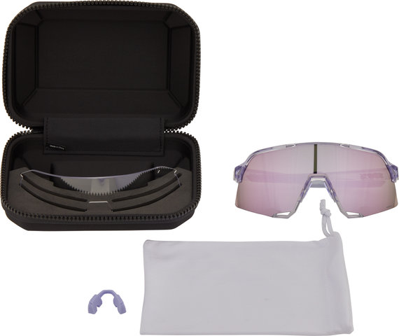 100% Lunettes de Sport S3 Hiper - polished translucent lavender/hiper lavender mirror