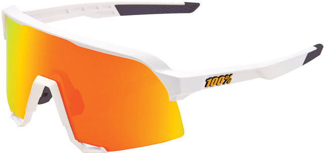S3 Hiper Sports Glasses - soft tact white/hiper red multilayer mirror