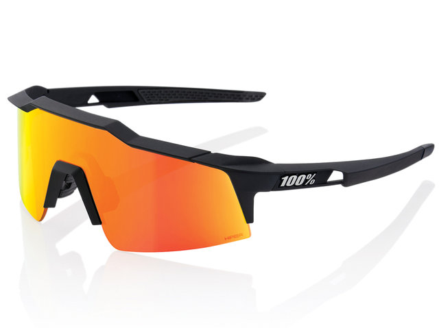 100% Speedcraft XS Hiper Sports Glasses - 2023 Model - soft tact black/hiper red multilayer mirror