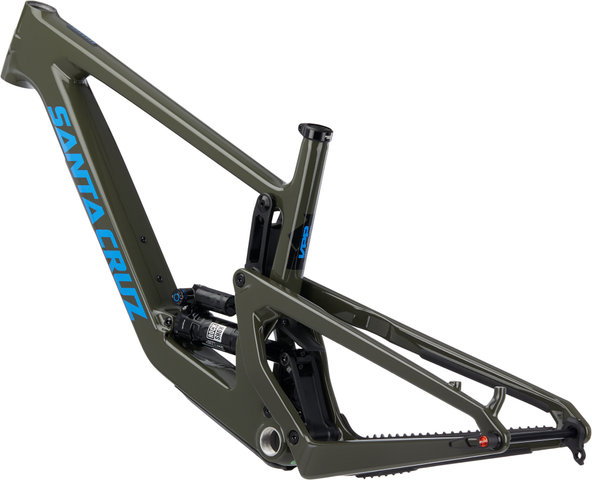 Santa Cruz Bronson 4.0 CC RockShox Super Deluxe Ultimate Mixed Frameset - gloss moss-blue/L