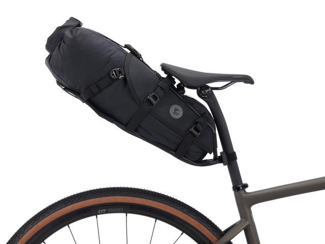 S/F Seatbag Drybag Packsack mit Seatbag Harness Satteltaschenträger - black/10 Liter