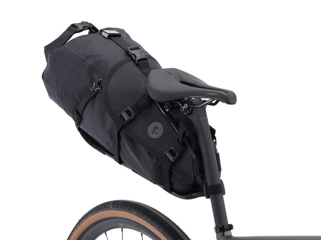S/F Seatbag Drybag Packsack mit Seatbag Harness Satteltaschenträger - black/16 Liter