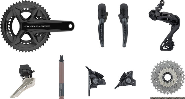 Shimano Dura-Ace Di2 R9250 2x12 34-50 Groupset w/ Disc Brake - black/172.5 mm 34-50, 11-30