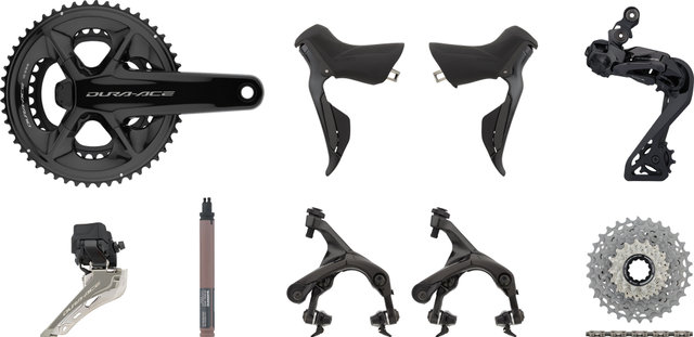 Dura-Ace Di2 R9250 Powermeter Gruppe 2x12 34-50 - schwarz/172,5 mm 34-50, 11-30