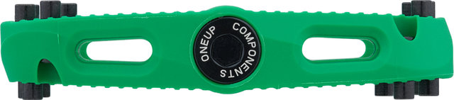 OneUp Components Small Comp Platform Pedals - green/universal