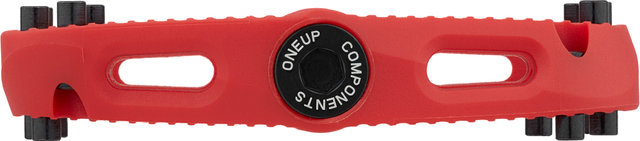 OneUp Components Small Comp Platform Pedals - red/universal