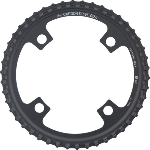 Gates CDX Front Belt Drive Sprocket 4-arm 104 mm Bolt Circle Diameter - black/46 tooth