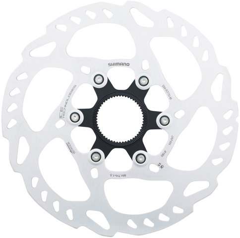 Shimano SM-RT70 Center Lock Brake Rotor for SLX w/ Internal Teeth - silver/180 mm