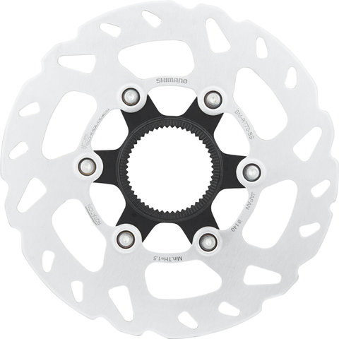 Shimano SM-RT70 Center Lock Brake Rotor for SLX w/ Internal Teeth - silver/140 mm