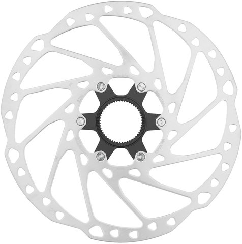 Shimano SM-RT64 Center Lock Brake Rotor for Deore w/ External Teeth - silver-black/203 mm