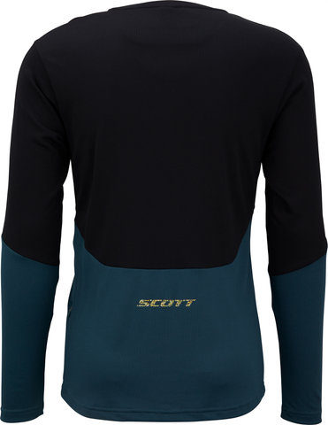 Scott Maillot Trail Tuned L/S Modèle 2023 - black-aruba green/M