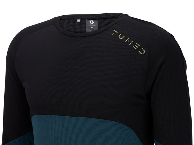 Maillot Trail Tuned L/S Modèle 2023 - black-aruba green/M