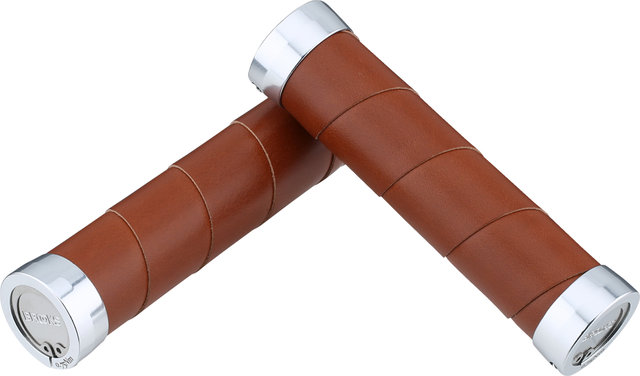 Brooks Slender Leather Handlebar Grips Model 2023 - honey/130 mm
