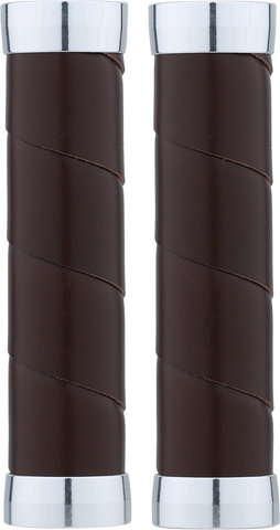 Brooks Puños de manillar de cuero Slender Modelo 2023 - brown/130 mm